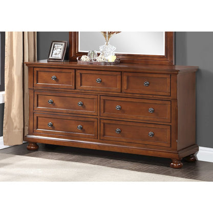 Glory Furniture Meade Dresser in Cherry Color