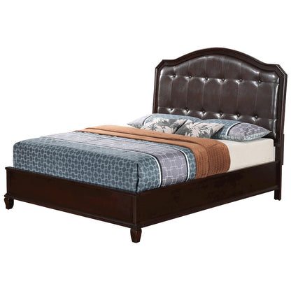Glory Furniture Triton Queen Bed in Cappuccino Color