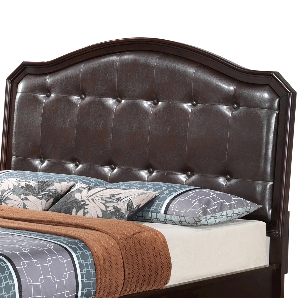 Glory Furniture Triton Queen Bed in Cappuccino Color