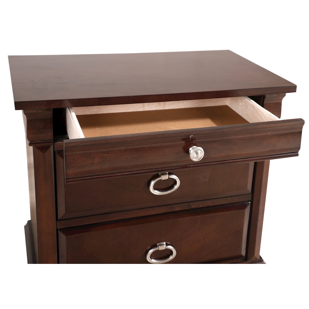 Glory Furniture Triton Night Stand in Cappuccino Color