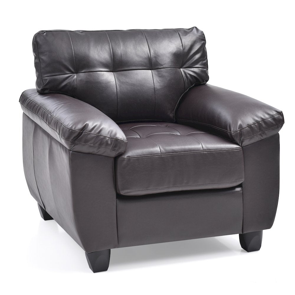 Glory Furniture Gallant Accent Chair in Cappuccino Color