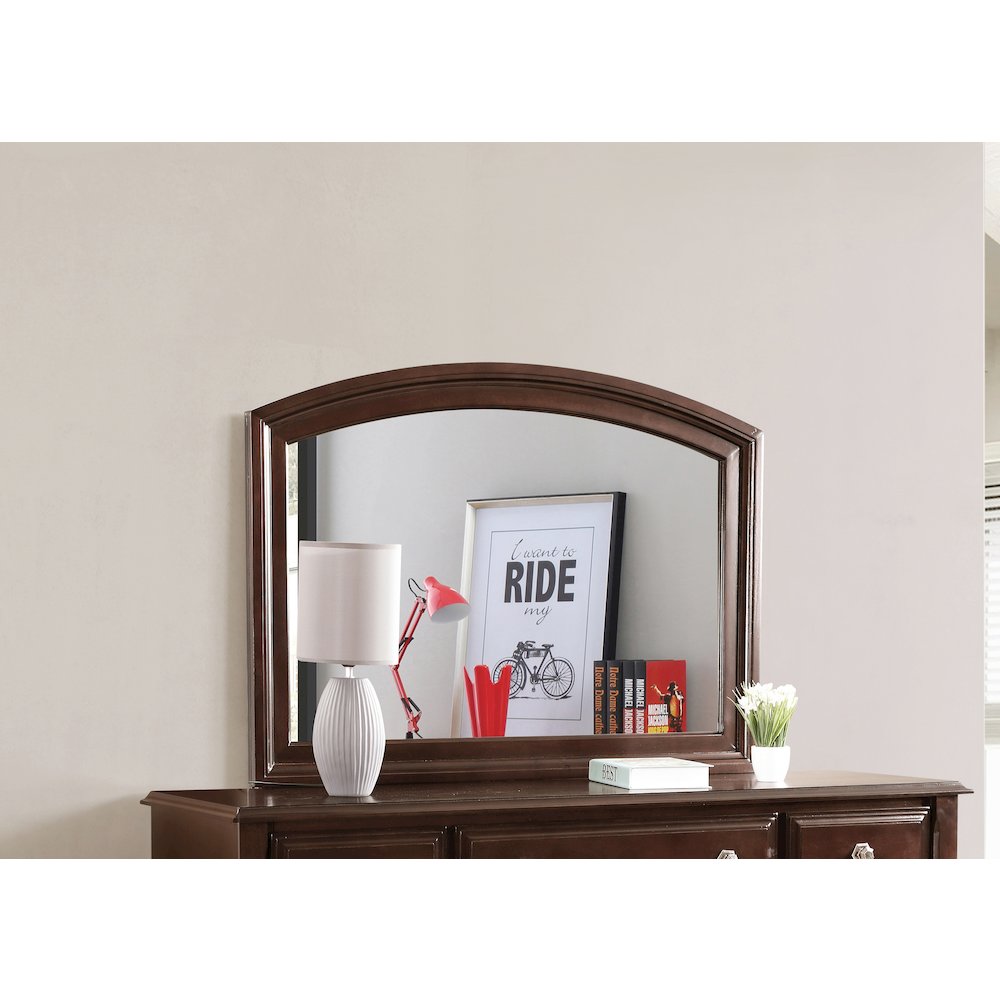 Glory Furniture Ashford Mirror in Cappuccino Color