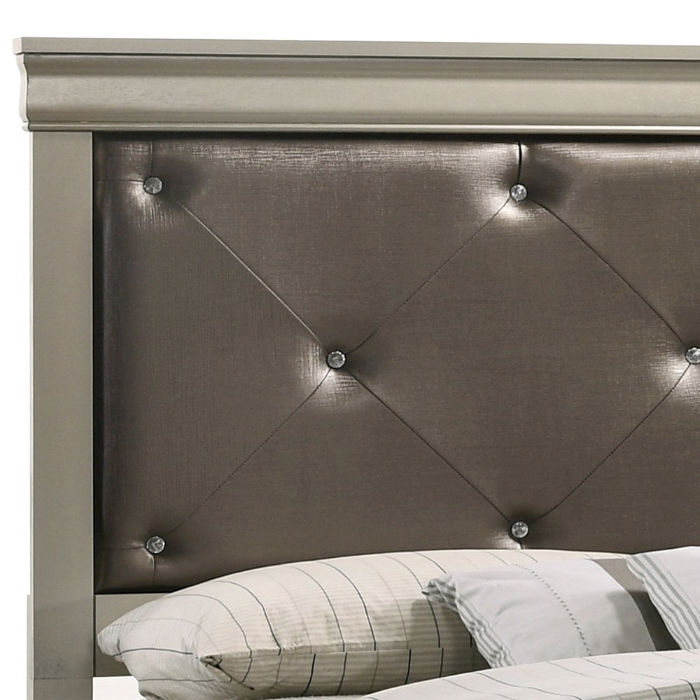 Glory Furniture Lorana Full Bed in Champagne Color