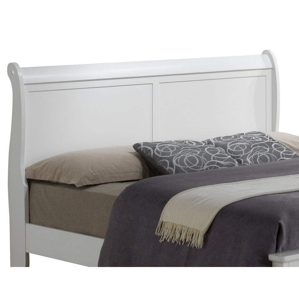 Glory Furniture Louis Phillipe Full Storage Bed in White Color