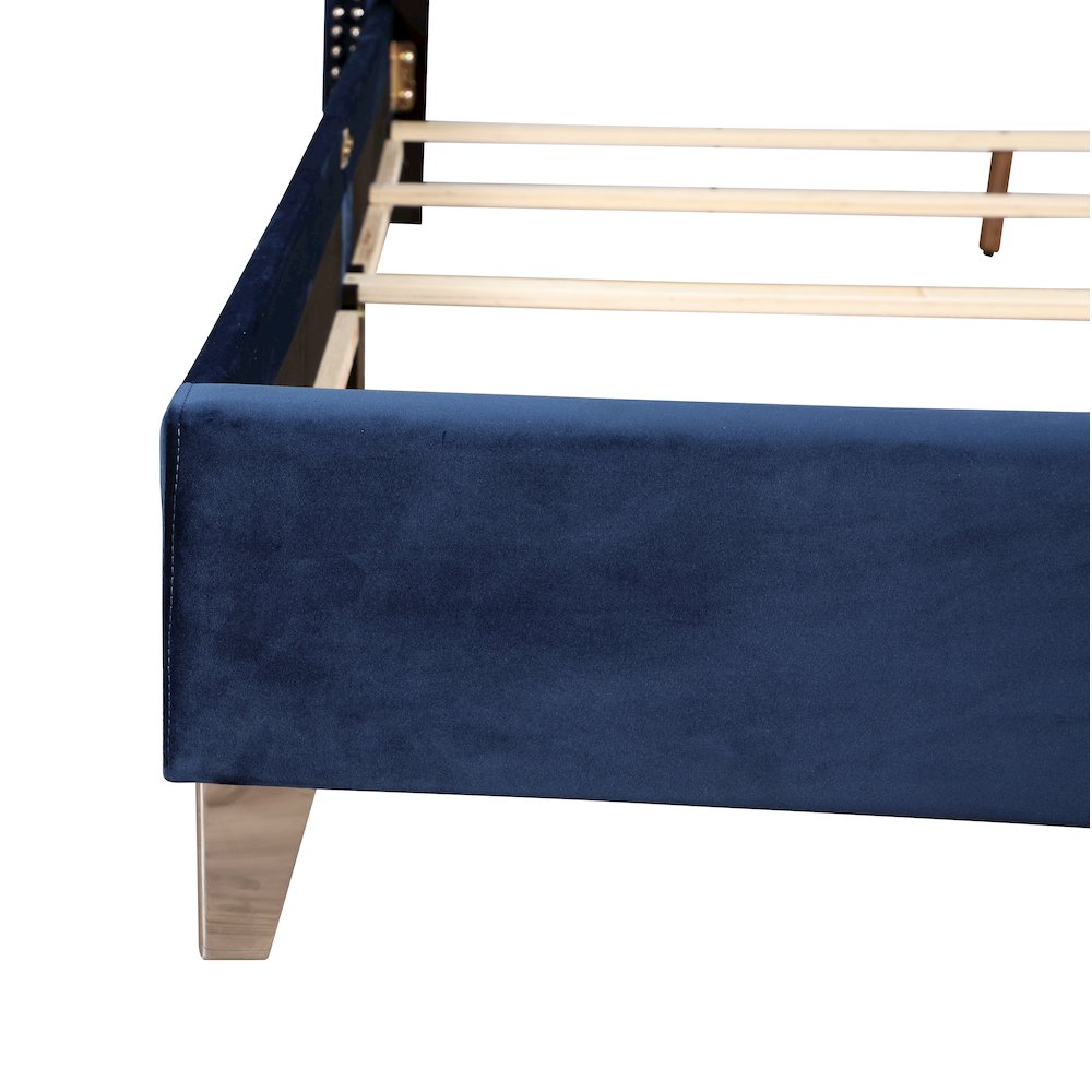 Glory Furniture Julie Full Bed in Navy Blue Color