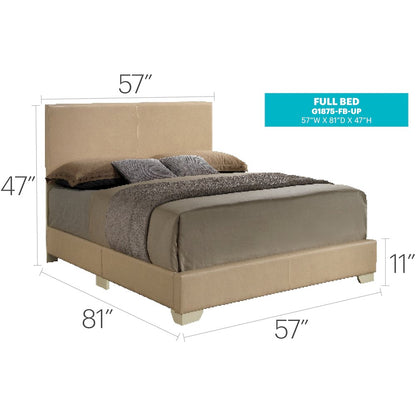 Glory Furniture Aaron Full Bed in Beige Color