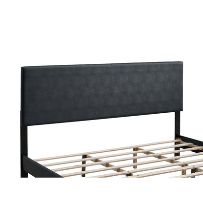 Baron King Size Platform Bed, Black