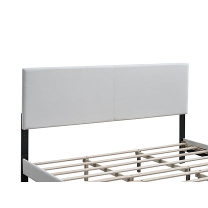 Baron King Size Platform Bed, White
