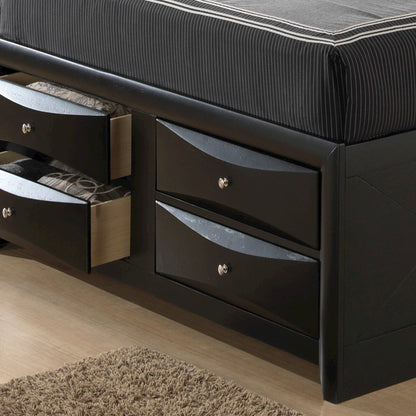 Glory Furniture Marilla King Storage Bed in Black Color