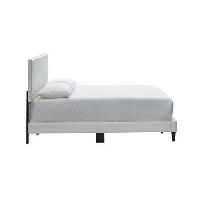 Baron King Size Platform Bed, White