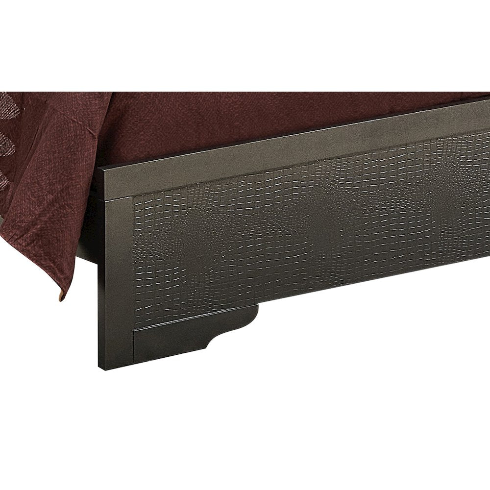 Glory Furniture Lorana Full Bed in Metalic Black Color