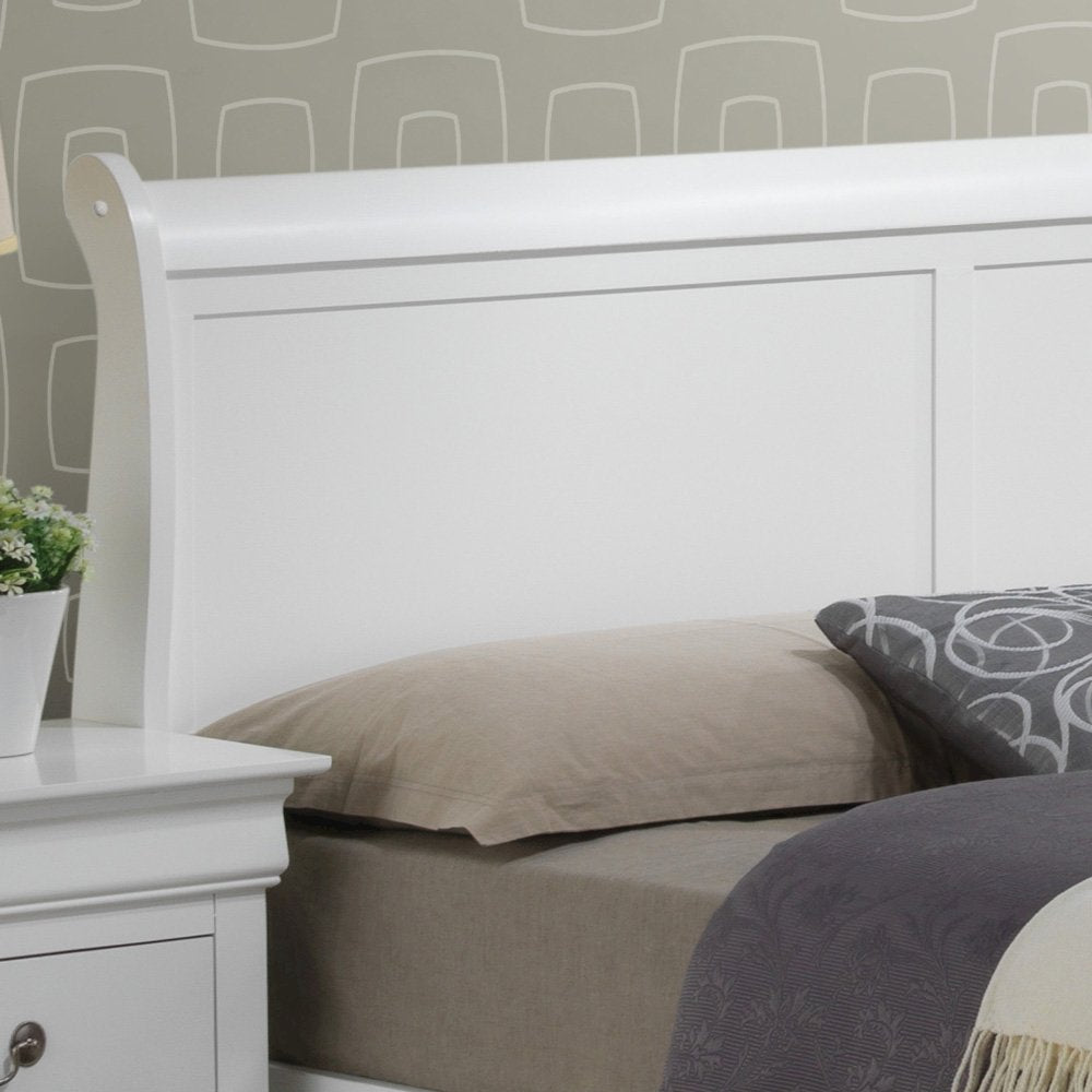 Glory Furniture Louis Phillipe Full Storage Bed in White Color