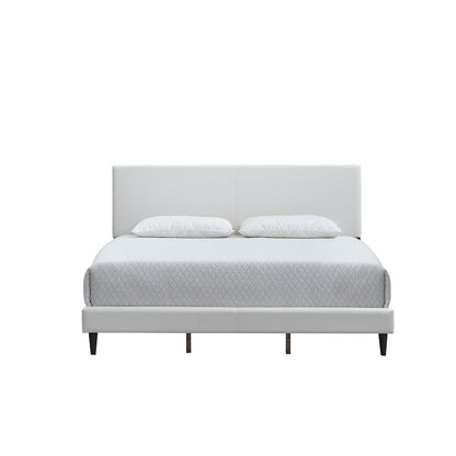 Baron King Size Platform Bed, White
