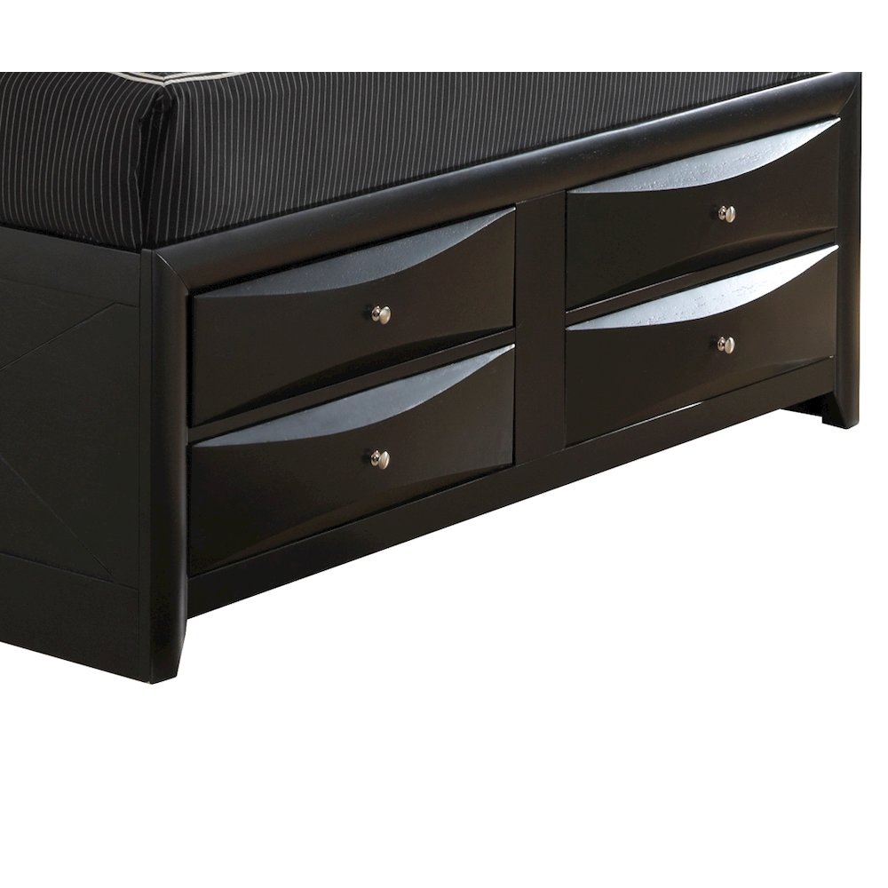 Glory Furniture Marilla King Storage Bed in Black Color