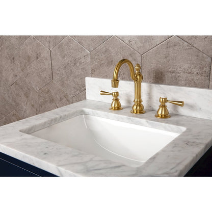 Madalyn 24 In. Single Sink Carrara White Marble Countertop Bath Vanity