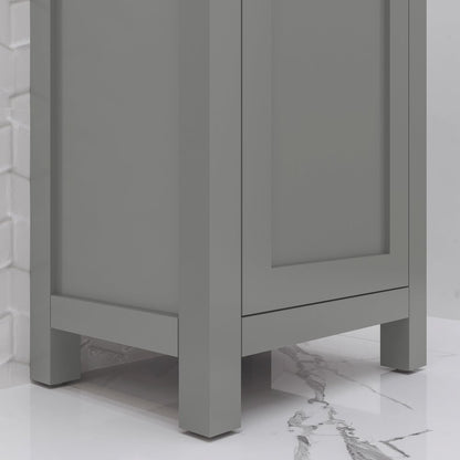 Mia 18 In. Integrated Ceramic Sink Top Vanity in Cashmere Grey