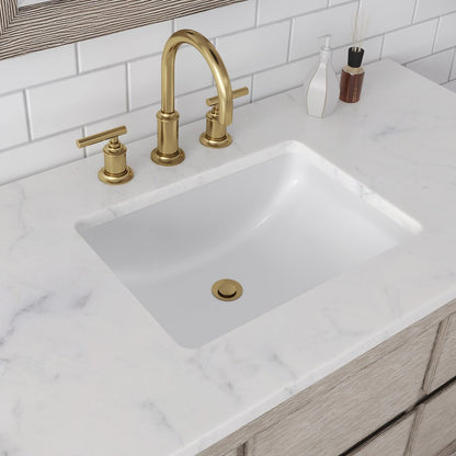 Oakman 72 In. Double Sink Carrara White Marble Countertop Bath Vanity