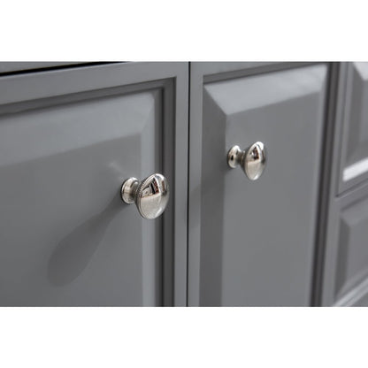 Palace 72 In. Double Sink Carrara Quartz Countertop Bath Vanity in Cashmere Grey