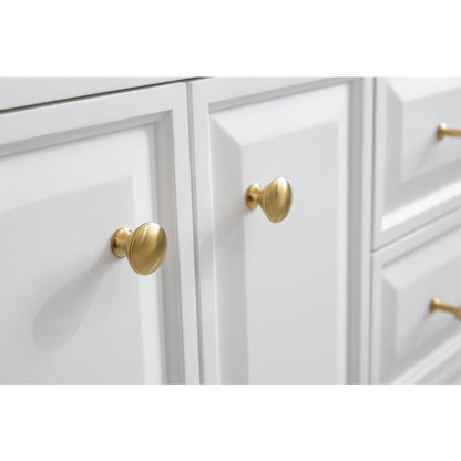 Palace 60 In. Double Sink Carrara Quartz Countertop Bath Vanity in Pure White