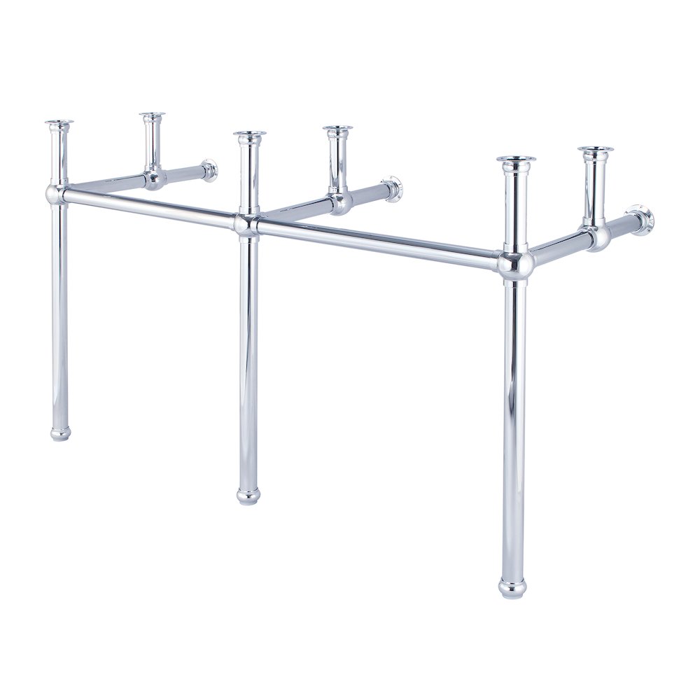 60 In. W. Double Wash Stand and P-Trap in Chrome Finish