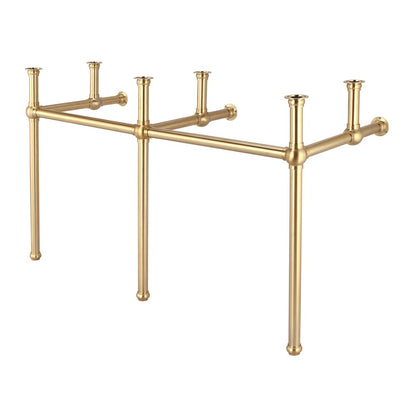 60 In. W. Double Wash Stand and P-Trap in Satin Gold Finish