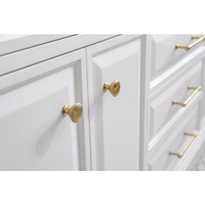 Palace 72 In. Double Sink Carrara Quartz Countertop Bath Vanity in Pure White