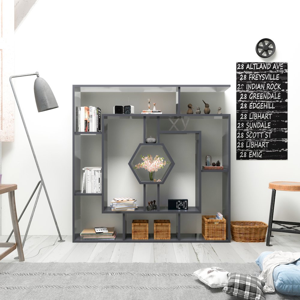 Labrina Bookcase Black