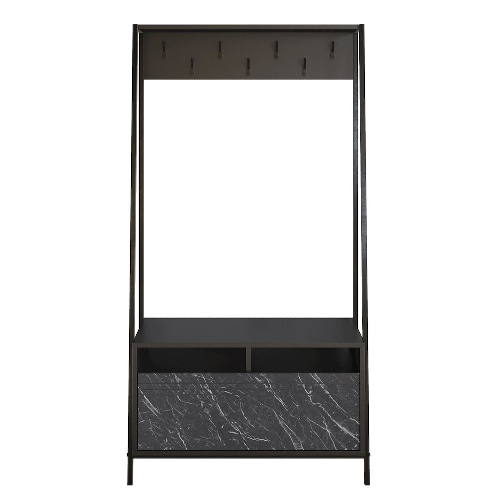 Devin Hall Tree - Black & Bendire