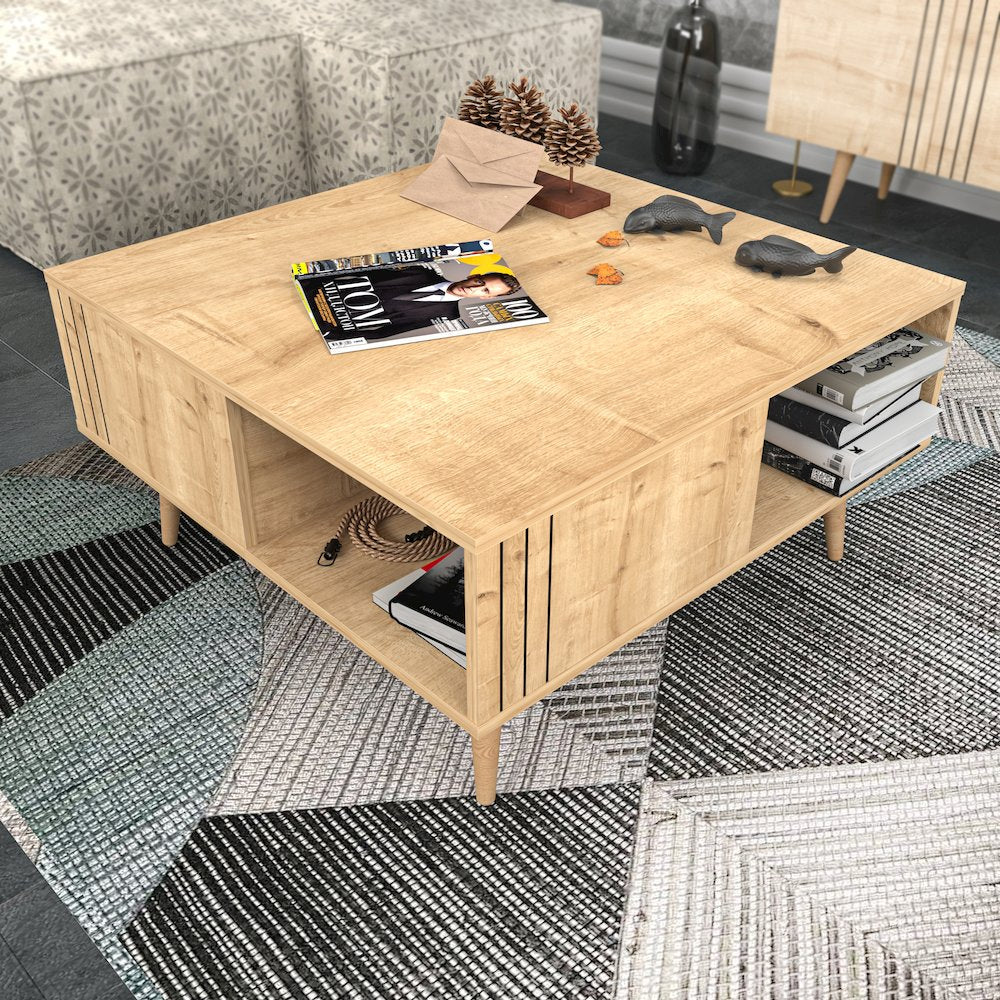 Ronas Coffee Table - Sapphire Oak