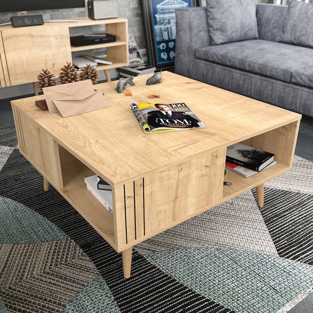 Ronas Coffee Table - Sapphire Oak