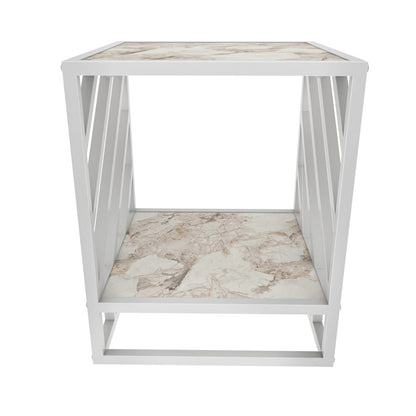 Norm Side Table - Ephesus White