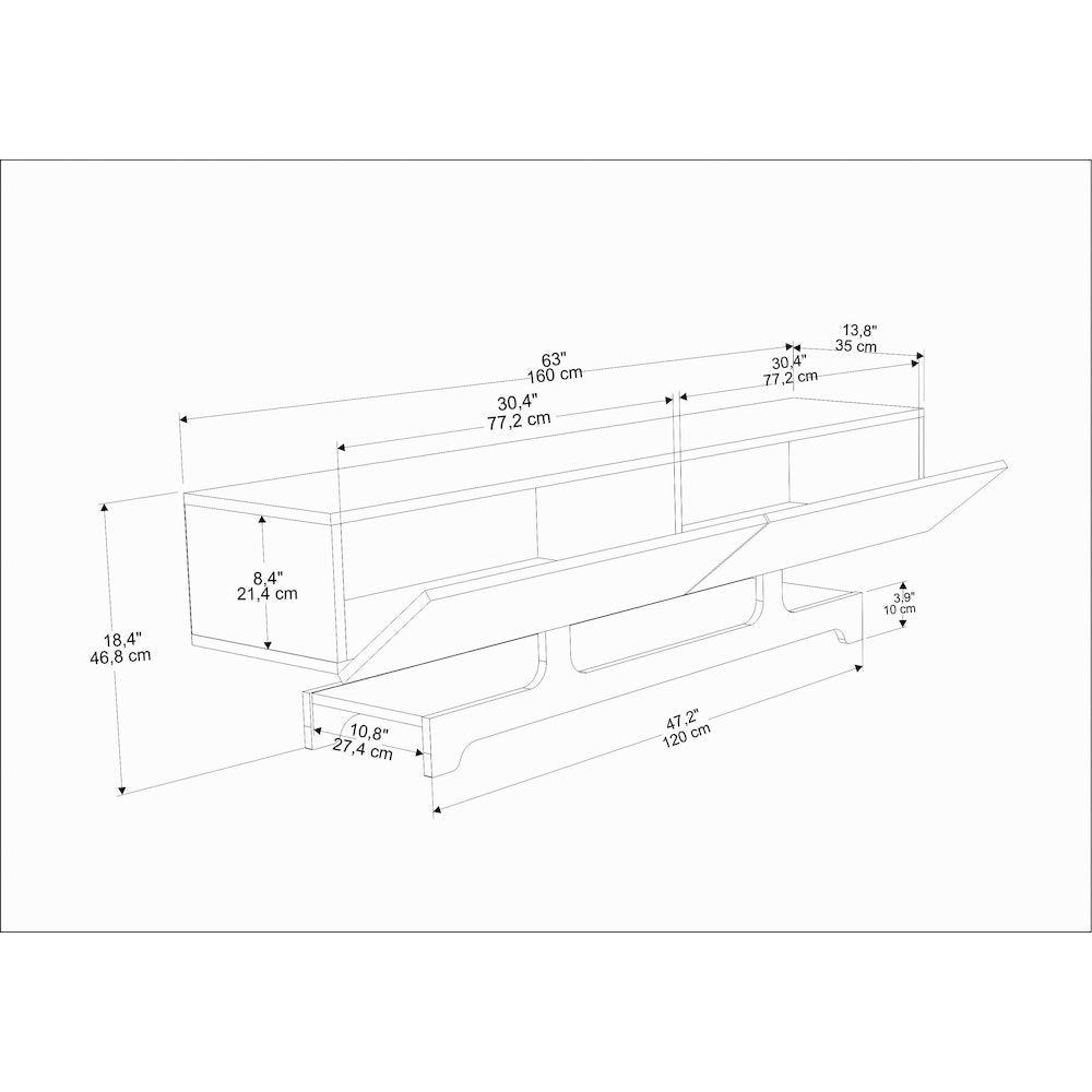 Tera Tv Stand White