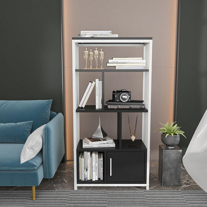 Valero Bookcase White Anthracite