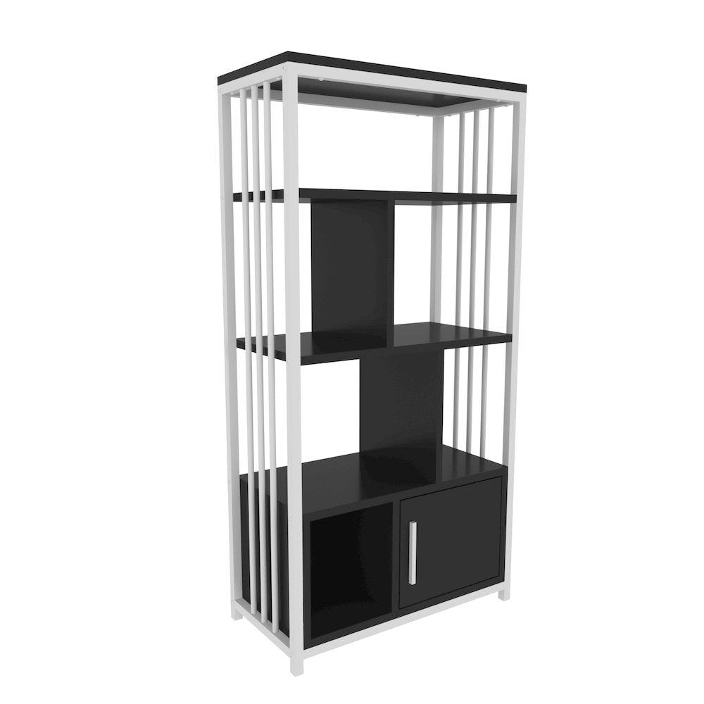 Valero Bookcase White Anthracite