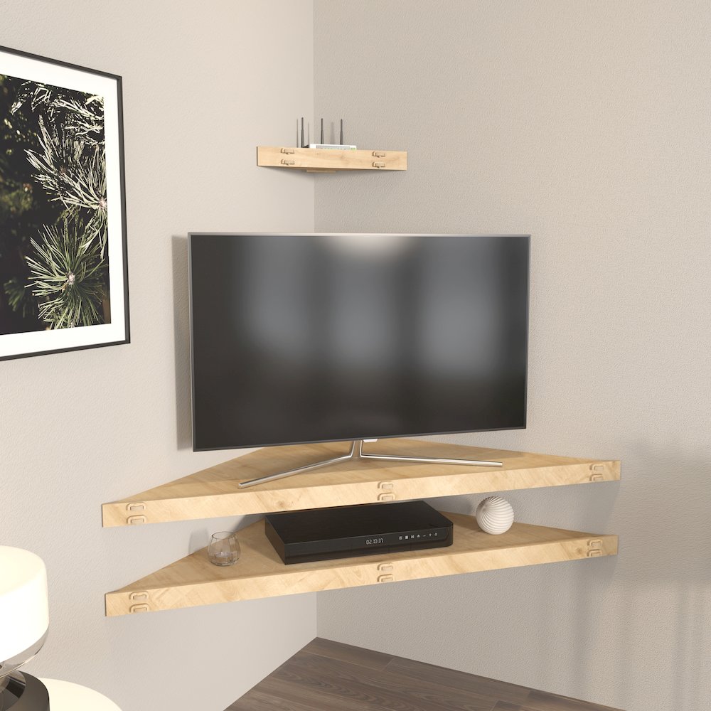Mensi Corner Tv Stand