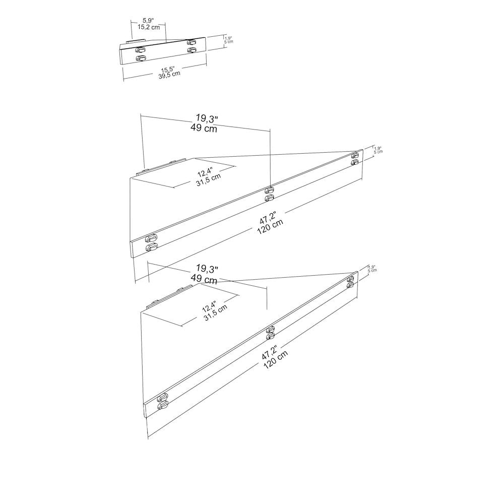 Mensi Corner Tv Stand