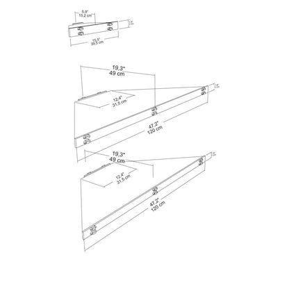 Mensi Corner Tv Stand