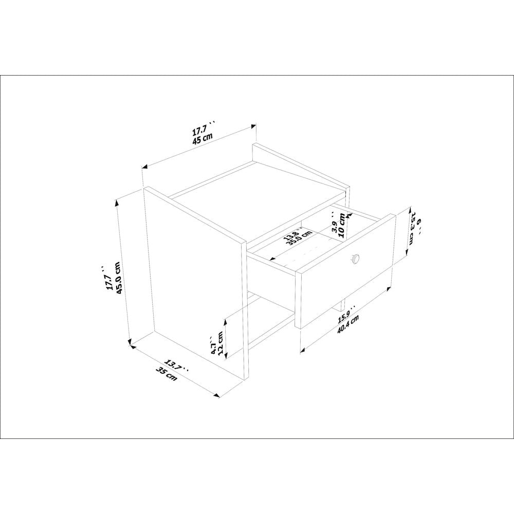 Berlin Nightstand White