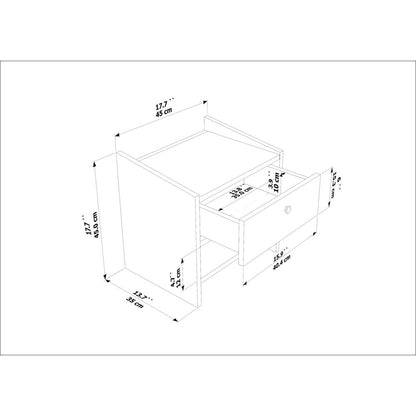Berlin Nightstand White