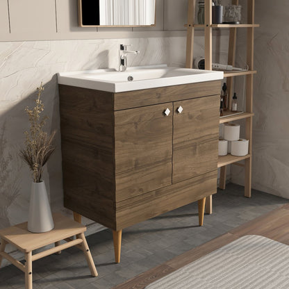 Yemera 31" Bathroom Vanity Walnut