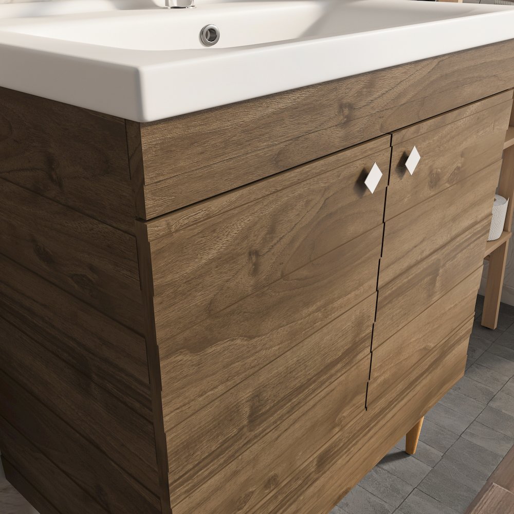 Yemera 31" Bathroom Vanity Walnut