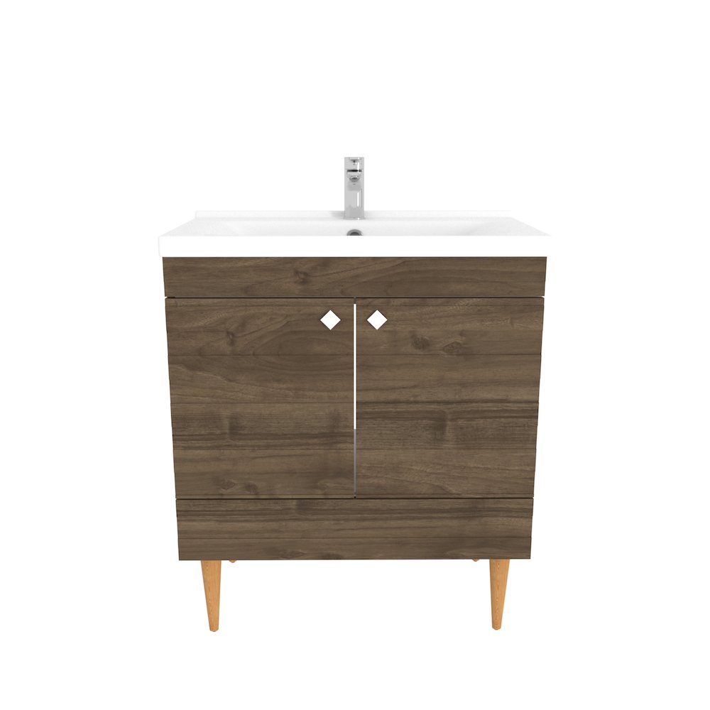 Yemera 31" Bathroom Vanity Walnut