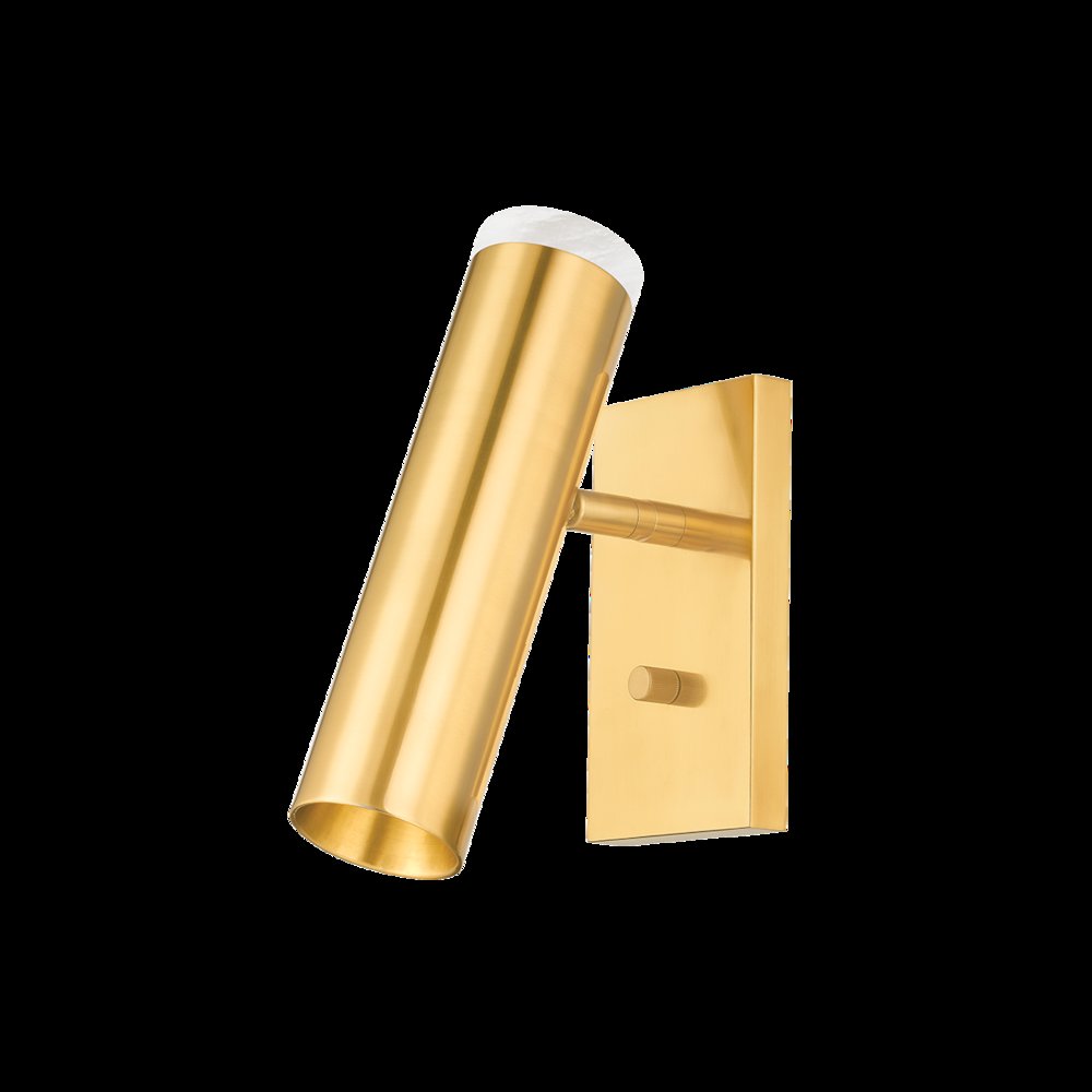 Clark Wall Sconce, Aged Brass