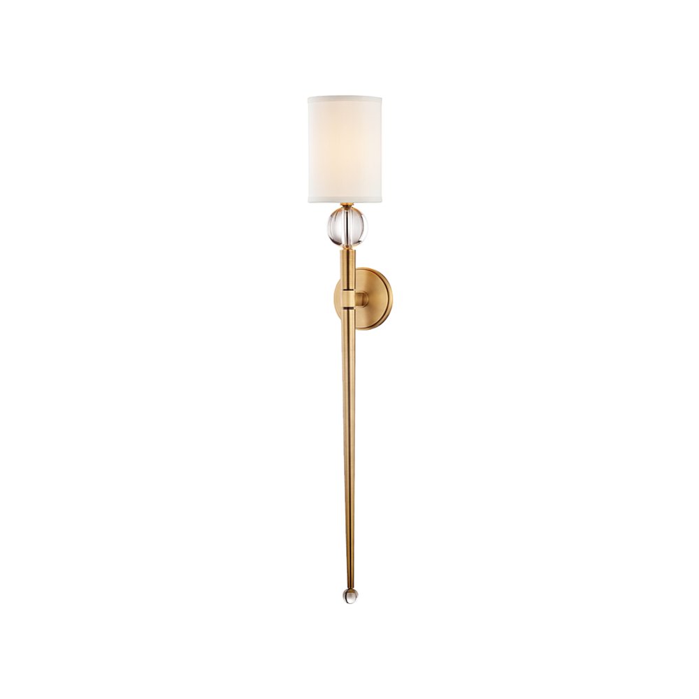 Rockland Wall Sconce, Aged Brass