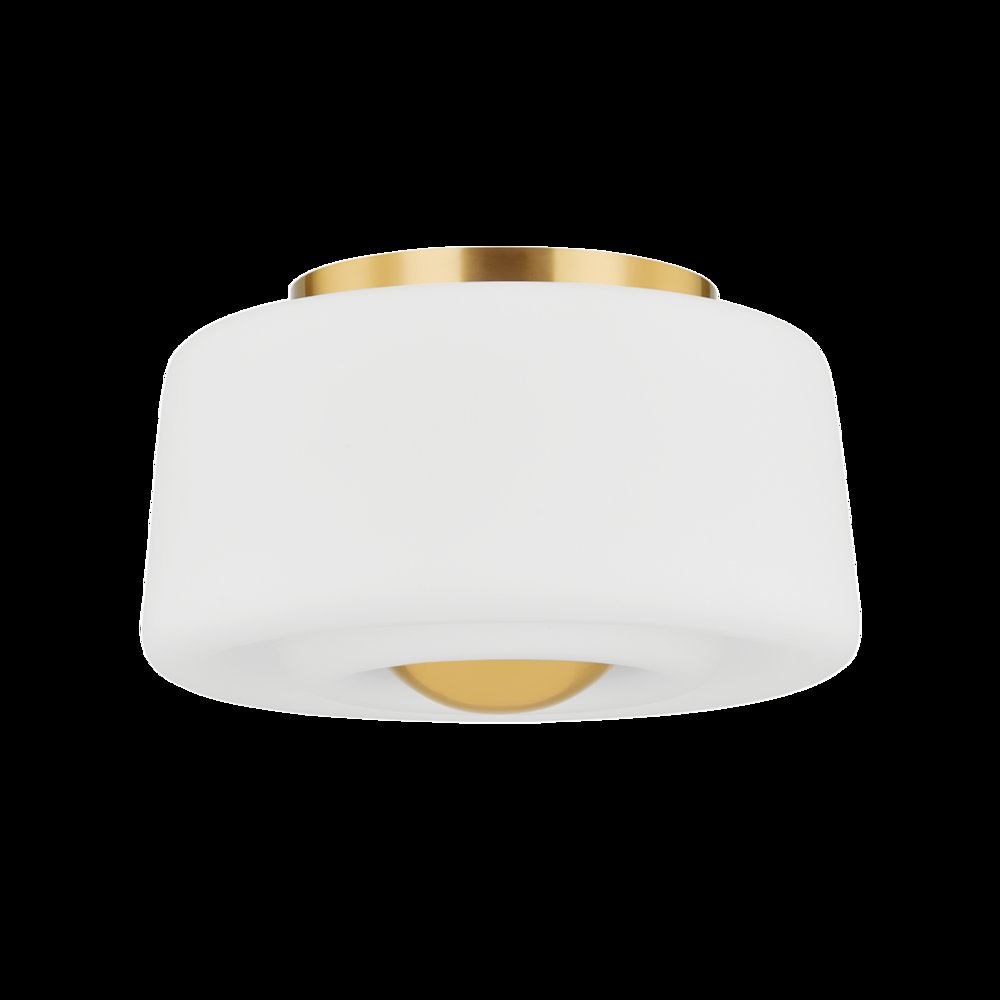 Ciela Flush Mount, Aged Brass