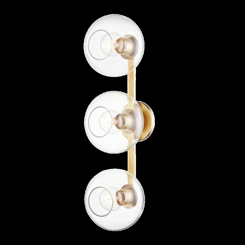 Margot Wall Sconce, Aged Brass