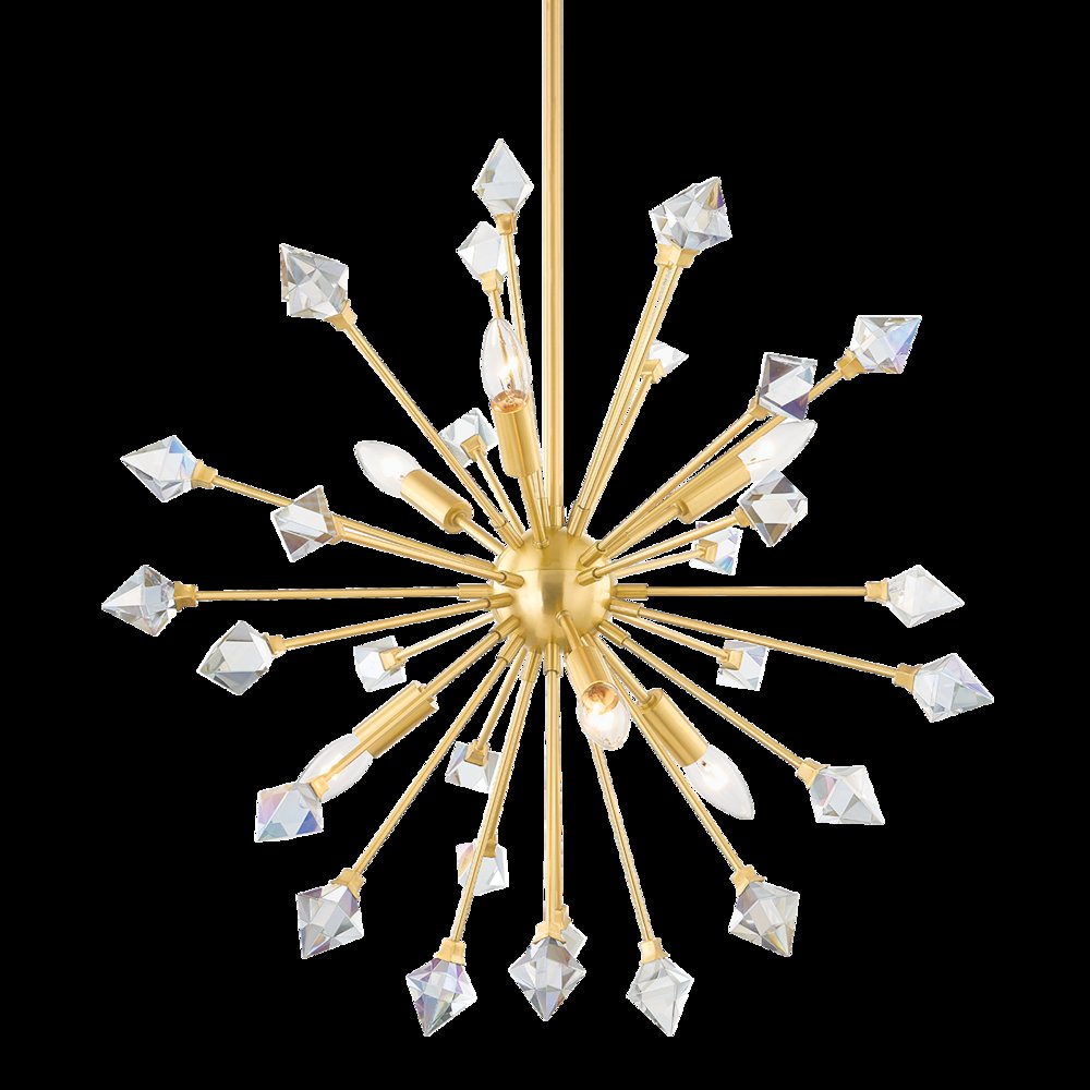 Genesis Chandelier, Aged Brass
