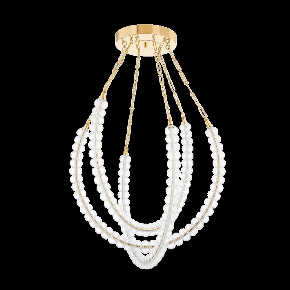 Celeste Chandelier, Vintage Brass