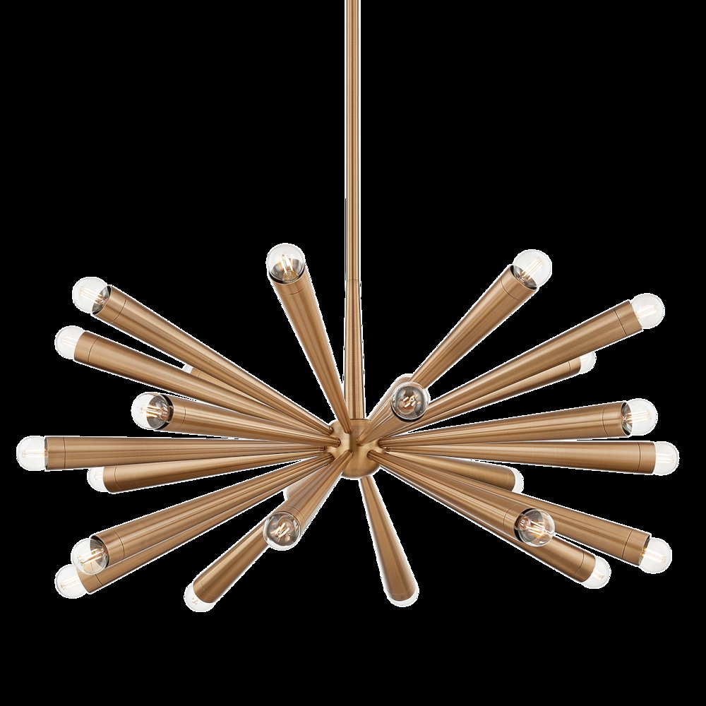 Keanu Chandelier, Patina Brass
