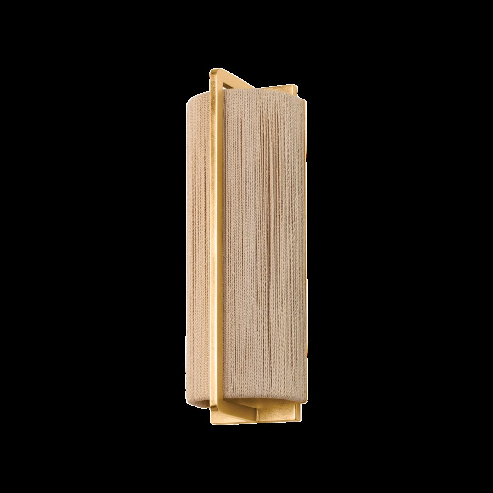 Quebec Wall Sconce, Gold Leaf